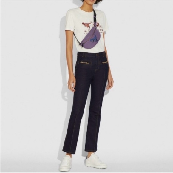 COACH Rexy Limited Edition Purple Messenger Waist bag 💜 Very Rare , BRAND New - Picture 3 of 11